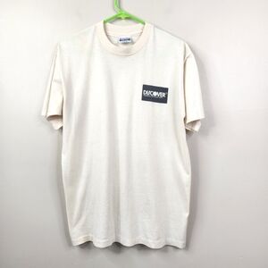 Hanes Fifty-Fifty Vintage Discover Card Single Stitch Short Sleeve Tee Large